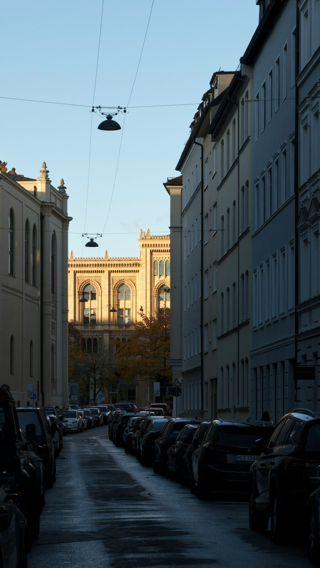 german city street view
